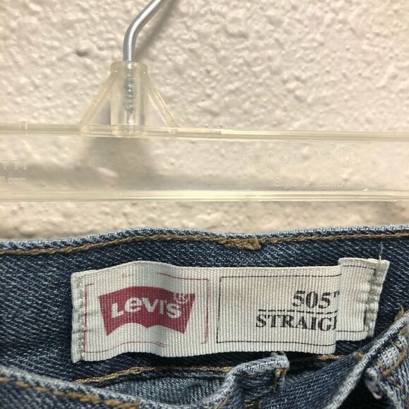 Levi's 505 Blue Straight Jeans Men's size W28 L28 - Picture 3 of 7